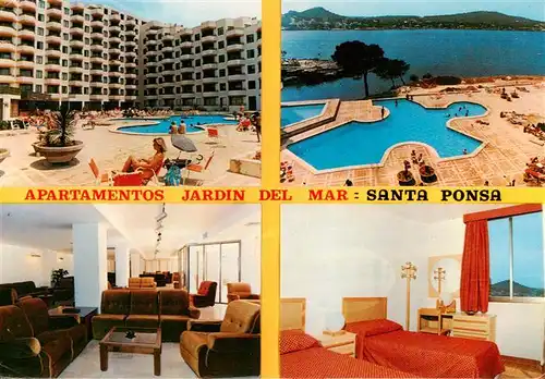 AK / Ansichtskarte  Santa_Ponsa_Mallorca_ES Apartamentos Jardin del Mar Swimming Pool Fremdenzimmer Foyer 