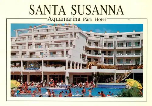 AK / Ansichtskarte  Santa_Susanna_Cataluna_ES Aquamarina Park Hotel Piscina 