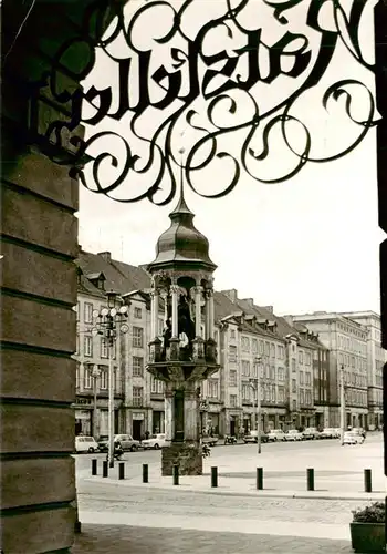 AK / Ansichtskarte 73899280 Magdeburg Blick vom Rathaus zum Magdeburger Reiter Magdeburg