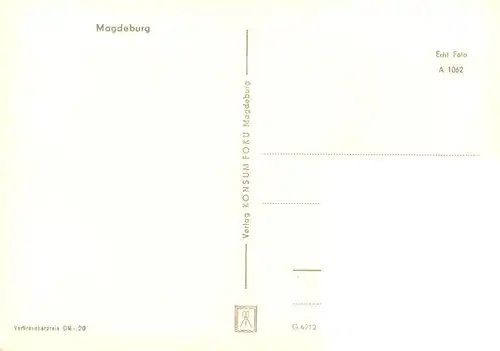 AK / Ansichtskarte  Magdeburg Stadtpanorama mit Blick zum Dom Magdeburg