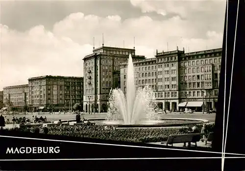 AK / Ansichtskarte 73899284 Magdeburg Wilhelm-Pieck-Allee Springbrunnen Magdeburg