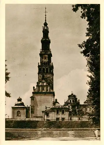 AK / Ansichtskarte  Czestochowa_Tschenstochau_PL Kirche Kloster auf dem Jasna Gora Berg 