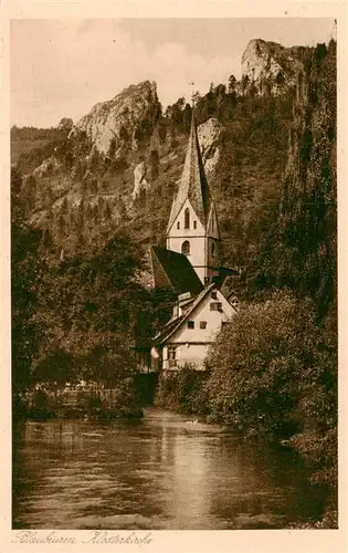 AK / Ansichtskarte  Blaubeuren Klosterkirche an der Blau Blaubeuren