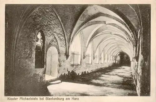 AK / Ansichtskarte  Blankenburg_Harz Kloster Michaelstein Nordfluegel des Kreuzgangs Blankenburg_Harz