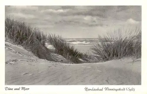 AK / Ansichtskarte  Wenningstedt_Sylt Duene und Meer Wenningstedt_Sylt