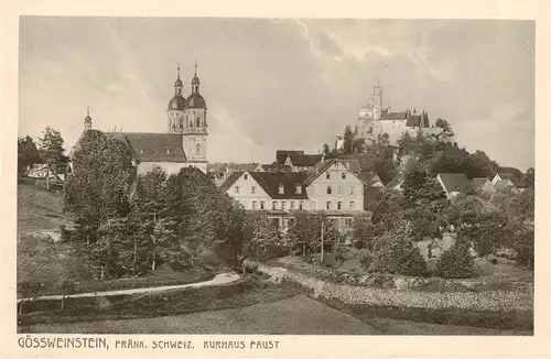 AK / Ansichtskarte  Goessweinstein Kurhaus Faust Kirche Goessweinstein