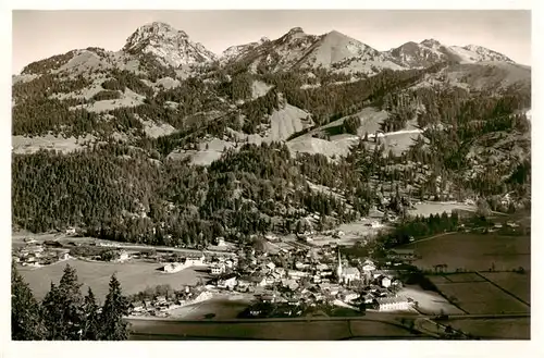 AK / Ansichtskarte  Bayrischzell_Bayrisch_Zell Fliegeraufnahme mit Wendelstein 