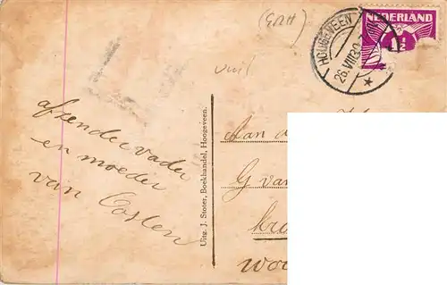 AK / Ansichtskarte  Hoogeveen_NL De Huizen met Hotel Luinge 