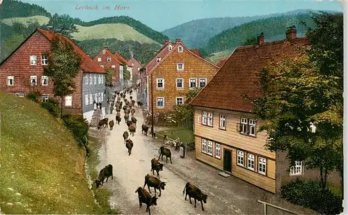 AK / Ansichtskarte  Lerbach_Harz Viehauftrieb Lerbach Harz