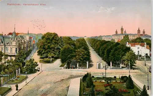 AK / Ansichtskarte  Hannover Herrenhaeuser Allee Feldpost Hannover