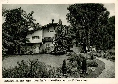 AK / Ansichtskarte  Bad_Liebenstein Klubhaus an der Friedensallee Bad_Liebenstein