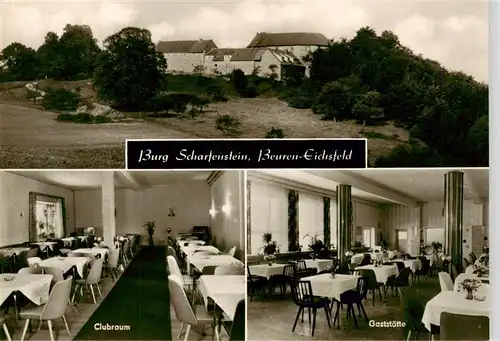 AK / Ansichtskarte  Eichsfeld_Duderstadt Burg Scharfenstein Clubraum Gaststaette Eichsfeld_Duderstadt