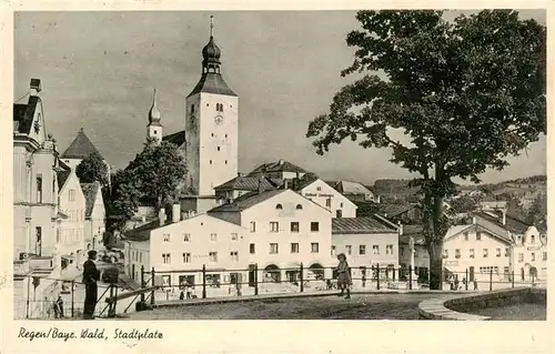 AK / Ansichtskarte  Regen_Bayern Stadtplatz 