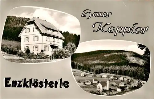 AK / Ansichtskarte  Enzkloesterle Haus Keppler Panorama Enzkloesterle