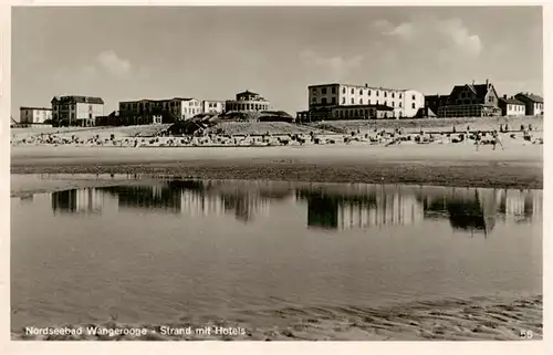 AK / Ansichtskarte  Wangerooge_Wangeroog_Nordseebad Strand mit Hotels 