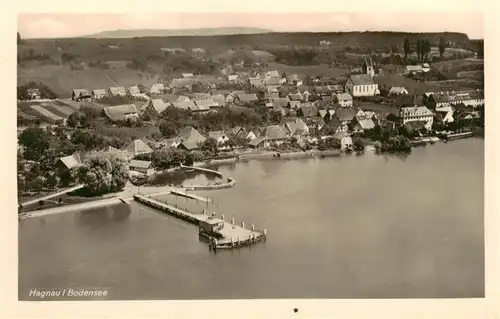 AK / Ansichtskarte  Hagnau_Bodensee Fliegeraufnahme Hagnau Bodensee