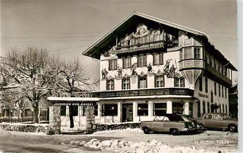 AK / Ansichtskarte 73899624 Kochel_See_Bayern Alpengasthof und Hotel Schmied von Kochel 