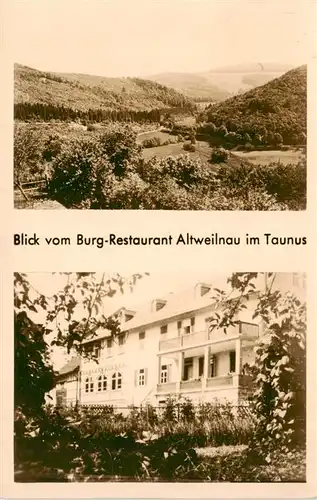 AK / Ansichtskarte  Altweilnau_Alt-Weilnau_Weilrod Blick vom Burg Restaurant  