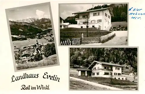 AK / Ansichtskarte 73899670 Reit_Winkl Gesamtansicht mit Alpenpanorama Landhaus Evelin Reit_Winkl