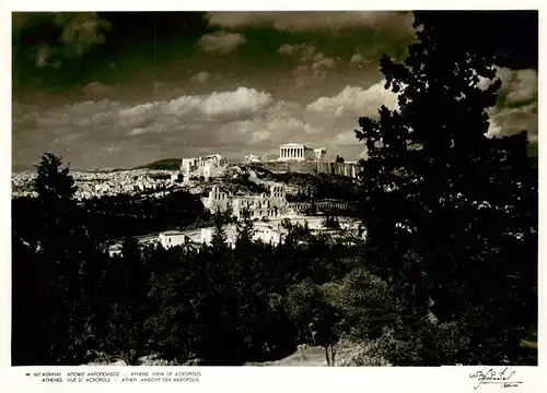 AK / Ansichtskarte 73899682 Athens_Athen Vue of Acropole Athens Athen