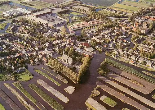 AK / Ansichtskarte  Langedijk_NL Kerk en omgeving te Broek op Langedijk 