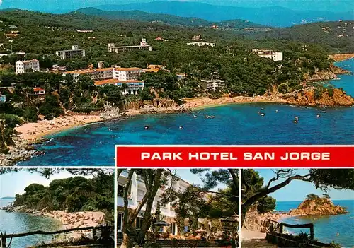 AK / Ansichtskarte 73899714 Playa_de_Aro_Cataluna_ES Fliegeraufnahme Park Hotel San Jorge Panorama 