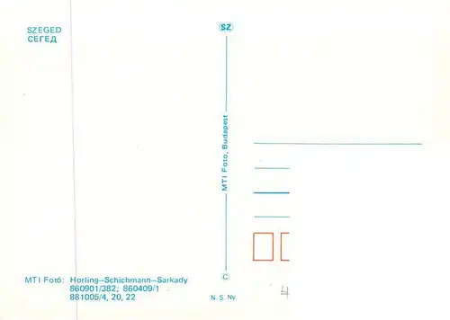 AK / Ansichtskarte  Szeged_HU Orts und Teilansichten 