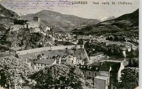 AK / Ansichtskarte  Lourdes_65 Vue vers le Chateau 