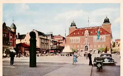 AK / Ansichtskarte  Boras_Sweden Stora Torget med Radhuset 