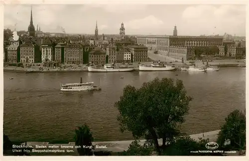 AK / Ansichtskarte  Stockholm Staden mellan broarna och Kungl Slottet Stockholm