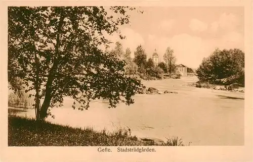 AK / Ansichtskarte  Gefle_Gaefle_Sweden Stadstraedgarden 