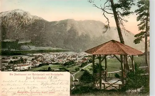 AK / Ansichtskarte  Bad_Reichenhall Stadtkanzel mit Reichenhall und Hochstaufen Bad_Reichenhall