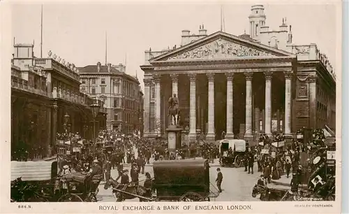 AK / Ansichtskarte  London__UK Royal Exchange and Bank of England 