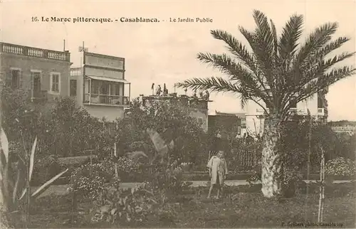 AK / Ansichtskarte 73899837 Casablanca_Maroc Le Jardin Public 