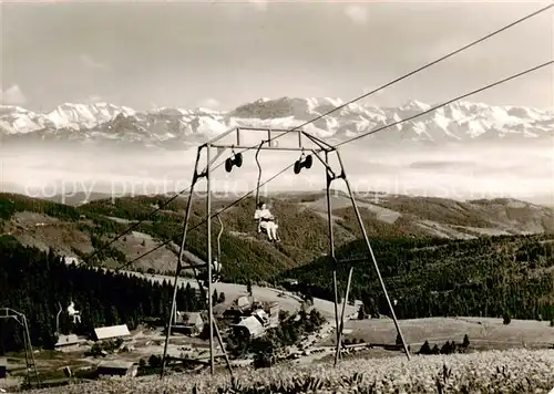 AK / Ansichtskarte 73899872 Sessellift_Chairlift_Telesiege Feldberg Hof Schwarzwald 