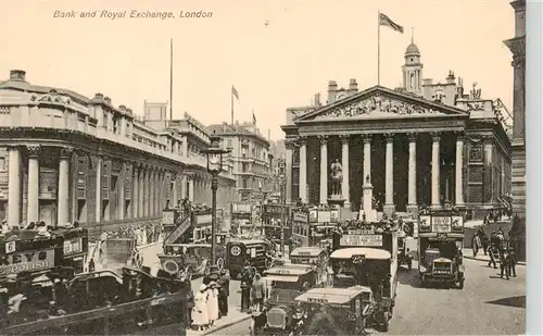 AK / Ansichtskarte 73899906 London__UK Bank and Royal Exchange 