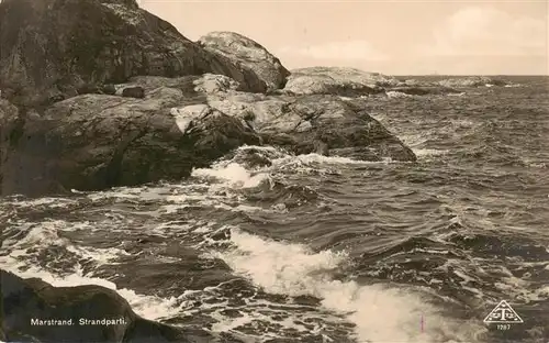 AK / Ansichtskarte  Marstrand_Sweden Strandparti 