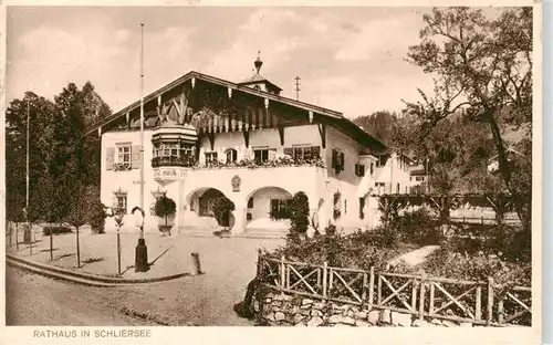 AK / Ansichtskarte  Schliersee Rathaus Schliersee