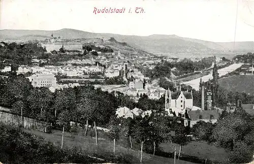 AK / Ansichtskarte  Rudolstadt Panorama Rudolstadt