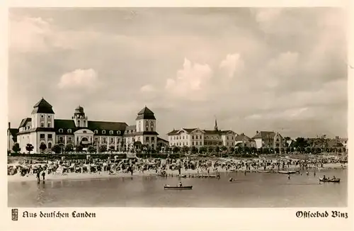 AK / Ansichtskarte  Binz_Ruegen Blick auf das Kurhaus von der Bruecke Binz_Ruegen