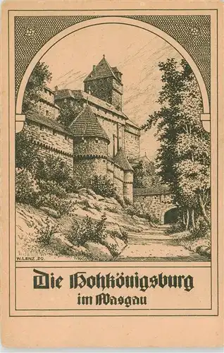 AK / Ansichtskarte  Wasgau_Region Die Hohkoenigsburg Wasgau Region