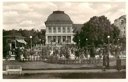 AK / Ansichtskarte  Franzensbad_Boehmen_Frantiskovy_Lazne_CZ Adolf Hitler Platz mit Kurhaus 