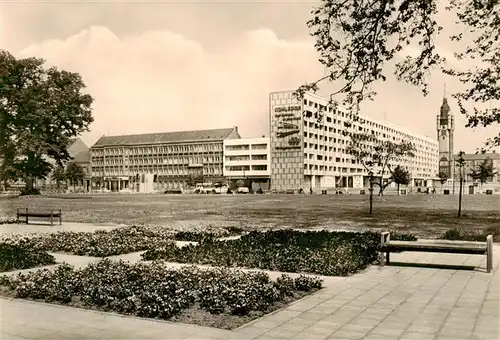 AK / Ansichtskarte  Dessau-Rosslau Blick zur Wilhelm Pieck Strasse Scheibe Nord Dessau-Rosslau