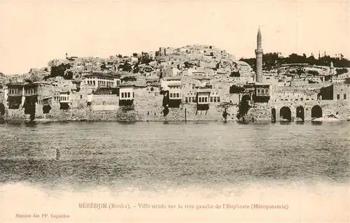 AK / Ansichtskarte  Beredjik_Birecik_Birtha_Tuerkei_Turkije_TK Ville située sur la rive gauche de l Euphrate Mésopotamie 