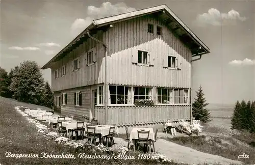 AK / Ansichtskarte  Nesselwang_Allgaeu_Bayern Bergpension Kronenhuette 