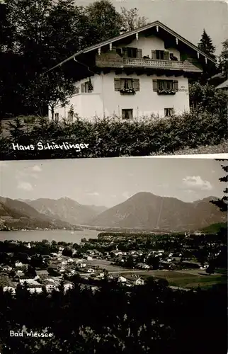 AK / Ansichtskarte 73900051 Bad_Wiessee Haus Schierlinger Gesamtansicht mit Alpenpanorama Bad_Wiessee