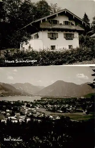 AK / Ansichtskarte  Bad_Wiessee Haus Schierlinger Gesamtansicht mit Alpenpanorama Bad_Wiessee