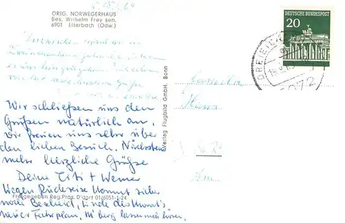 AK / Ansichtskarte  Eiterbach_Heiligkreuzsteinach Original Norwegerhaus 