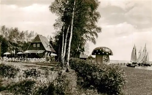 AK / Ansichtskarte  Mardorf_Steinhuder_Meer_Wunstorf Dueckerstuben Gaststaette am Steinhuder Meer Pilzkiosk 