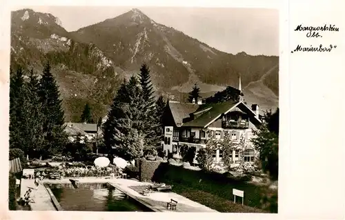 AK / Ansichtskarte  Marquartstein Marienbad Swimming Pool Alpen Marquartstein